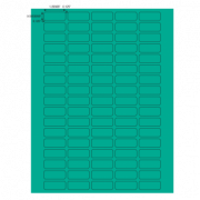 Label Sheets, Cryo, 33x13mm, for 1.5-2mL Tubes, Assorted Colors (425 labels in blue, green, violet, red and yellow)