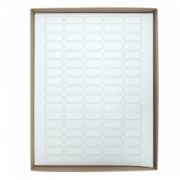Label Sheets, Cryo, 33x13mm, for 1.5-2mL Tubes, 20 Sheets, 85 Labels per Sheet, White