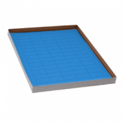Label Sheets, Cryo, 38x19mm, for General Use, 20 Sheets, 60 Labels per Sheet, Blue