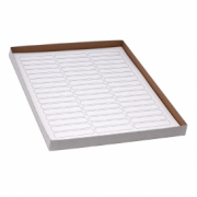 Label Sheets, Cryo, 64x13mm, for Racks and Boxes, 20 Sheets, 60 Labels per Sheet, White