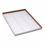 Label Sheets, Cryo, 67x25mm, for Racks and Boxes, 20 Sheets, 30 Labels per Sheet, White