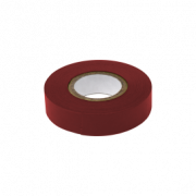 Labeling Tape, 1/2" x 500" per Roll, 6 Rolls/Box, Dark Red