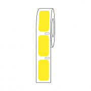 Label Roll, Cryo, Direct Thermal, 27x13mm, for Cryogenic Vials, Yellow