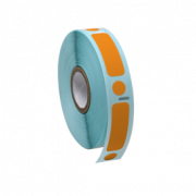 Label/Dot Combo Roll, Cryo, Direct Thermal, 38x13mm & 9.5mm, Dot for 2.0mL Tubes, Orange