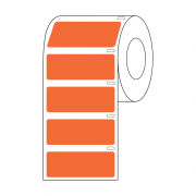 Label Roll, Cryo, Direct Thermal, 51x19mm, for Large Tubes, Racks and Boxes, Orange