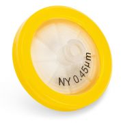 Syringe Filter, Nylon Membrane, 0.45μm Porosity, 30mm Diameter, PP Housing, Non-sterile, Bulk Packed, BOX/100