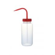 Wash Bottles Colour Coded Wide Mouth, 500ml, Red, pk6