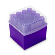Heathrow 15 & 50mL Tube Storage Box. Includes grids for both 15 (16-place) & 50 mL (9-place) tubes (interchangeable); polypropylene; autoclavable; grid numbered; pkg/5.