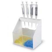 Heathrow Scientific Pipette Workstation. Keeps pipettes and disposable tips together in one convenient stand. Measures 244 x 165 x 246 mm.