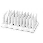 Peg Rack, 50 Places, White. (Pk of 2)