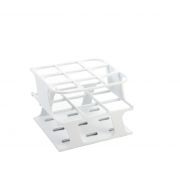 Heathrow Scientific OneRack™; half size; Delrin®; holds 9 x 50mL tubes; white; autoclavable; 8/pkg.