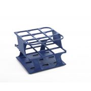 Heathrow Scientific ONERACK™ Test Tube Racks; 30mm tubes (15-50mL); 9 wells; Blue; Autoclavable; Pack/8.