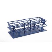 Heathrow Scientific One-Rack™ 24-place tube rack for tubes 30mm diameter (50mL); Constructed of Delrin®; Can be autoclaved; Blue (8/pk)