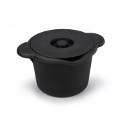 Heathrow Scientific True North® Cool Container™. 4L bucket; rigid molded polyurethane; ideal for ice, LN2, ice-salt slurries etc; snug fit lid; low-temperature compatible to -196°C at 1 bar; black onyx.