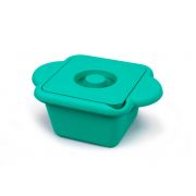 Heathrow Scientific True North® Cool Container™. 1L pan; rigid molded polyurethane; ideal for ice, LN2, ice-salt slurries etc; snug fit lid; low-temperature comptaible to -196°C at 1 bar; emerald green.