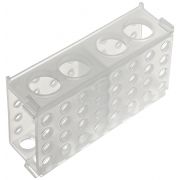 Heathrow Scientific - Four way interconnectable tube rack, natural (pack of 5). Holds: 4 x50mL; 12 x 15mL; 32 x 1.5mL or 32 x 0.5mL.