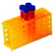 Four way tube rack, orange, (pack of 5)