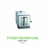 BagMixer® 400 W Full stainless steel - Window Door 400 mL lab homogenizer for sample preparation.