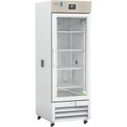 Premier Chromatography Refrigerator 23 Cu. Ft. Single Glass Door with microprocessor temperature controller,  Temp display & Alarm module with battery back-up, audible and visual high/low temp alarms, °C/°F convertible temperature display, remote alarm co