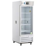 Premier Chromatography Refrigerator 26 Cu. Ft. Single Glass Door with microprocessor temperature controller,  Temp display & Alarm module with battery back-up, audible and visual high/low temp alarms, °C/°F convertible temperature display, remote alarm co