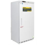 17 Cu. Ft. Flammable Material Freezer with microprocessor temperature controller, Temperature display & Alarm module with battery back-up, audible and visual high/low temperature alarms, °C/°F convertible temperature display, and remote alarm contacts. Tw