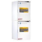 ABS Standard Flammable Refrigerator & Freezer Combination. 9 cu.ft.total capacity (5cu.ft refrigerator./4 cu.ft. freezer). Manual defrost. Microprocessor temp controller; audible/visual alarms, remote alarm contacts, digital temp display, and stacking kit