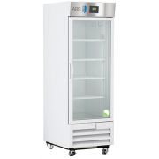 23 Cu. Ft.  Single Glass Door Premier Laboratory Refrigerator . Warranty: 2/5; Two year parts and labor warranty, plus an additional three year compressor parts warranty.