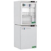 10 Cu.Ft Total Capacity, 1 Solid/1 Glass Ext.Doors  Premier Combination Refrigerator/Freezer Warranty: 2/5; Two year parts and labor warranty, plus an additional three year compressor parts warranty.