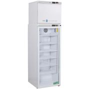 12 Cu.Ft Total Capacity, 2 Ext.Doors (Solid & Glass) AUTO DEFROST FREEZER Premier Combination Refrigerator/Freezer Warranty: 2/5; Two year parts and labor warranty, plus an additional three year compressor parts warranty.