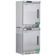 9 Cu.Ft Total Capacity, 2 Solid Ext. Stainless Steel Doors; Left Hinged Premier Combination Refrigerator/Freezer Warranty: 2/5; Two year parts and labor warranty, plus an additional three year compressor parts warranty.