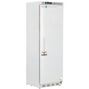 14 cu. ft. capacity General Purpose Laboratory Solid Door Refrigerator with microprocessor temperature controller, audible and visual high/low temperature alarms, remote alarm contacts, and casters. Warranty: Two years parts and labour.
