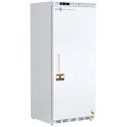 20 cu. ft. capacity General Purpose Laboratory Solid Door Refrigerator with microprocessor temperature controller, audible and visual high/low temperature alarms, remote alarm contacts. One year parts and labor warranty, plus additional four year compress