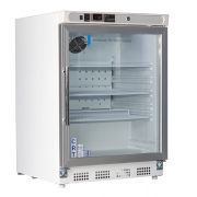 4.6 Cu. Ft, Glass Door Refrigerator (Built-In) Premier Undercounter Controlled Room Temperature Cabinet with microprocessor temperature controller with audible and visual alarms, digital temperature display, remote alarm contacts, Freestanding thermometer