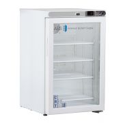 2.5 Cu. Ft, Glass Door Refrigerator (Freestanding) Premier Undercounter Controlled Room Temperature Cabinet with microprocessor temperature controller with audible and visual alarms, digital temperature display, remote alarm contacts, Freestanding thermom