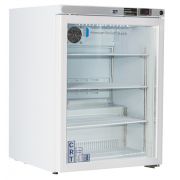 5.2 Cu. Ft, Glass Door Refrigerator (Freestanding) Premier Undercounter Controlled Room Temperature Cabinet with microprocessor temperature controller with audible and visual alarms, digital temperature display, remote alarm contacts, Freestanding thermom