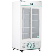 Corepoint Scientific White Diamond Series Laboratory and Medical Sliding Double Glass Door Refrigerator 33 Cu. Ft.
