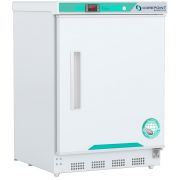 Corepoint Scientific White Diamond Series Undercounter Auto Defrost Freezer, Built-In, 4.2 Cu. Ft., Solid Door