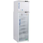 12 Cu.Ft, 1 Solid/1 Glass Ext. Doors Premier Pharmacy/Vaccine Combination Refrigerator/Auto Defrost Freezer with microprocessor temperature controller with audible and visual alarms, digital temperature display, (2) Freestanding thermometers with 3 year c