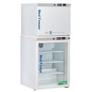 7 Cu.Ft, 1 Solid/1 Glass Ext. Doors Premier Pharmacy/Vaccine Combination Refrigerator/Freezer with microprocessor temperature controller with audible and visual alarms, digital temperature display, (2) Freestanding thermometers with 3 year certificate of 