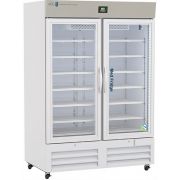 49 cuft. Pharmacy Refrigerator Upright Glass Door Premier Certified to NSF/ANSI 456. Two years parts and labor warranty, excluding display probe calibration + a 5 year compressor warranty