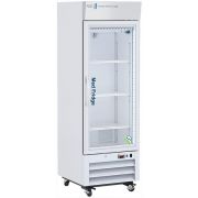 16 Cu. Ft. Standard NSF/ANSI 456 Compliant Pharmacy/Vaccine Refrigerator, Single Glass Door with microprocessor temperature controller with audible and visual alarms, remote alarm contacts, keyed door locks, casters, and pharmacy refrigerator/freezer tool