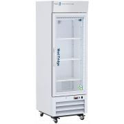 16 Cu. Ft. Standard NSF/ANSI 456 Compliant Pharmacy/Vaccine Refrigerator, Single Glass Door with microprocessor temperature controller with audible and visual alarms, remote alarm contacts, keyed door locks, casters, and pharmacy refrigerator/freezer tool