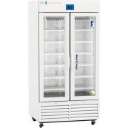 Premier Glass Door Pharmacy Refrigerator with Variable Speed Compressor 36 Cu. Ft. 36°F to 46°F (2°C to 8°C). Two (2) years parts and labor warranty. Seven (7) years compressor warranty.