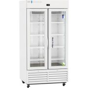 Standard Glass Door Pharmacy Refrigerator 36 Cu. Ft. 36°F to 46°F (2°C to 8°C). Two (2) year parts and labor warranty. Five (5) years compressor warranty.