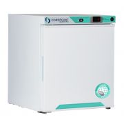Corepoint Scientific White Diamond Series Countertop Refrigerator, Freestanding, 1 Cu. Ft., Solid Door, Left Hinged