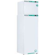 Corepoint Scientific White Diamond Series Refrigerator & CONTROLLED Auto Defrost Freezer Combination, 12 Cu. Ft. (10.5 Ref./1.0 Freezer), Solid Doors