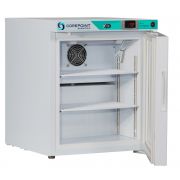 Corepoint Scientific White Diamond Series Controller Room Temperature Cabinet, 1 Cu. Ft., Free Standing, Glass Door