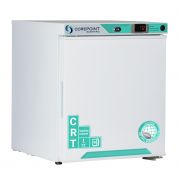 Corepoint Scientific White Diamond Series Controller Room Temperature Cabinet, 1 Cu. Ft., Free Standing, Glass Door, Left-Hinged