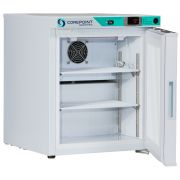 Corepoint Scientific White Diamond Series Controller Room Temperature Cabinet, 1 Cu. Ft., Free Standing, Solid Door