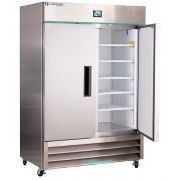 Corepoint Scientific White Diamond Series Laboratory and Medical Swinging Double Stainless Steel Solid Door Auto Defrost Freezer 49 Cu. Ft.